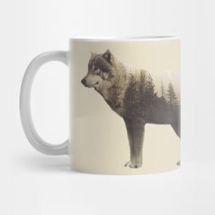 Wolf - Double Exposure Mug